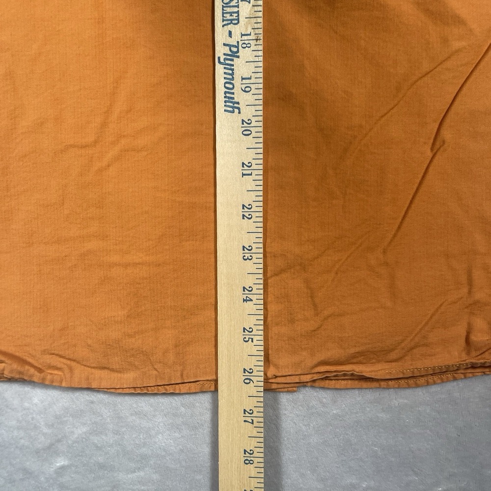 Fjallraven Ovik Lite Button‎ Short Sleeve Comfort Fit Shirt Mens Size M Orange - Picture 9 of 9